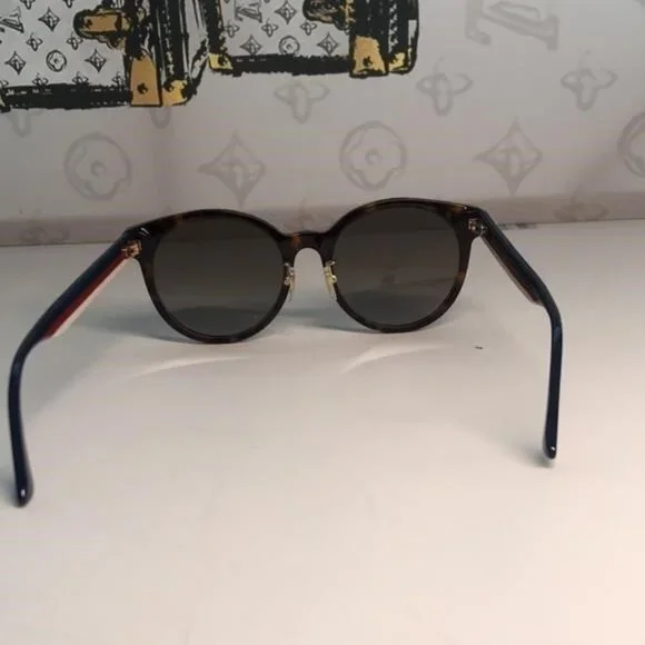 New Authentic Gucci GG0416SK 003 Havana Brown Gradient Sunglasses New Authentic Gucci GG0416SK 003 Havana Brown Gradient  main image 4